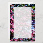 Papeterie Les arbres à fleurs roses de Dogwood (Devant / Derrière)