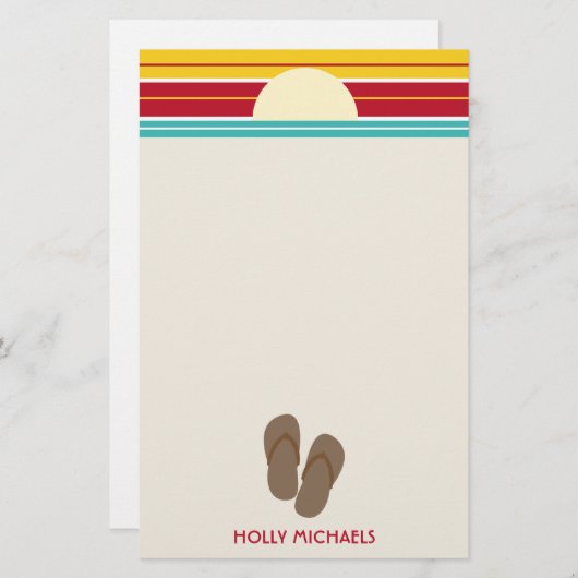 Papeterie Les bascules électroniques et ont les années 70 (Devant / Derrière)