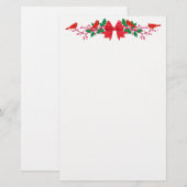 Papeterie Les Cardinaux de la Bow rouge Vacances aux frontiè (Devant / Derrière)