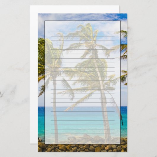 Papeterie Les cocotiers (Cocos nucifera) se balancent dans (Devant / Derrière)