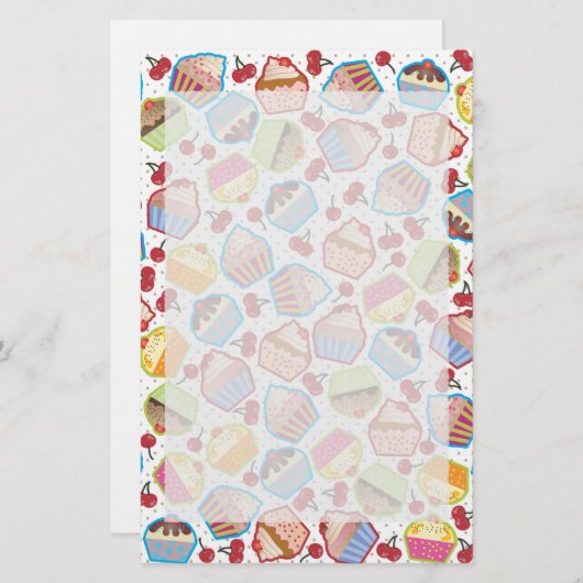 Papeterie Les cupcakes Lotsa dans les cerises (Devant / Derrière)