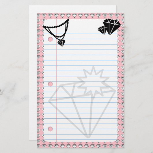 Papeterie les diamants sont éternels (Devant / Derrière)