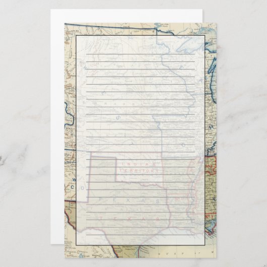 Papeterie Les Etats-Unis en juin 1861 (Devant / Derrière)