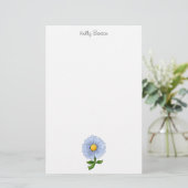 Papeterie Les fleurs de la mère · Fleur bleue (Debout devant)