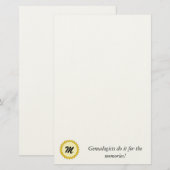 Papeterie - Les généalogistes le font pour les sou (Devant / Derrière)