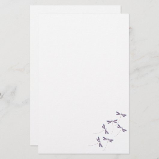 Papeterie Les libellules en vol (Devant / Derrière)