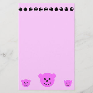 Papeterie Les ours N se boutonne stationnaire