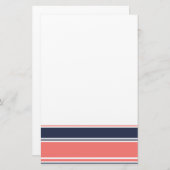 Papeterie Les touches modernes roses et bleues (Devant / Derrière)