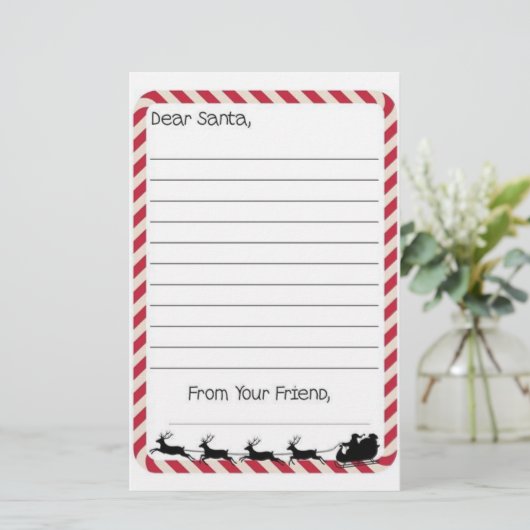 Papeterie Lettre à Père Noël (Debout devant)