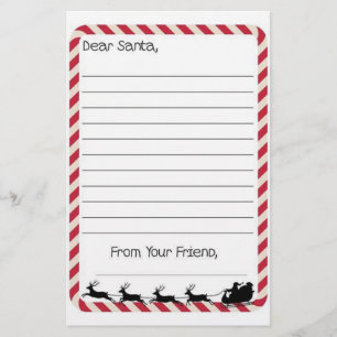 Papeterie Lettre à Père Noël