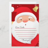 Papeterie Lettre au Père Noël (Devant / Derrière)