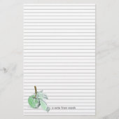 Papeterie Lettre automne verte pomme automne (Devant)