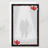 Papeterie Lettre d'amour amoureuse (Devant / Derrière)