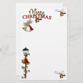 Papeterie Lettre de Joyeux Noël (Devant / Derrière)