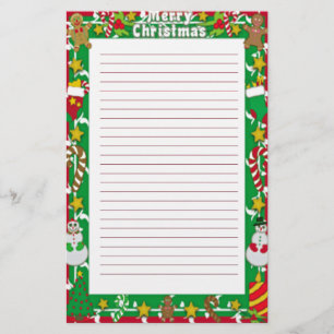 Papeterie Lettre de Noël