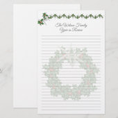 Papeterie Lettre de Noël de famille Starfish Papier à liner (Devant / Derrière)