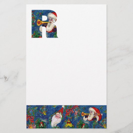 PAPETERIE LETTRE DE NOËL / MONOGRAM DE SANTA CLAUS (Devant)