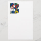 PAPETERIE LETTRE DE NOËL / SANTA CLAUS AVEC RIBBON ROUGE (Devant)