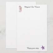 Papeterie Lettre de vacances customisée Tête fixe (Devant / Derrière)