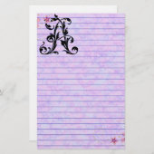 Papeterie Lettre feuille A (Devant / Derrière)