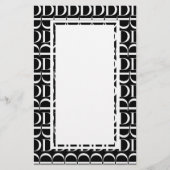 Papeterie Lettre initiale D monogramme (Devant)