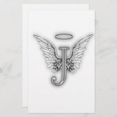 Papeterie LETTRE INITIALE DE L'ANGLE Alphabet J ENTRE LES ÂG (Devant / Derrière)