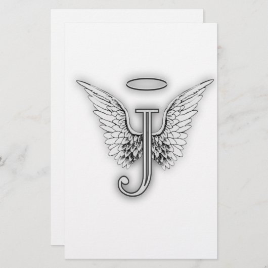 Papeterie LETTRE INITIALE DE L'ANGLE Alphabet J ENTRE LES ÂG