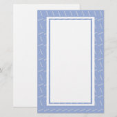Papeterie LETTRE INITIALE MONOGRAPHIQUE A Bleu (Devant / Derrière)