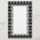 PAPETERIE LETTRE INITIALE MONOGRAPHIQUE B (Devant)