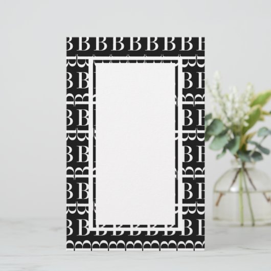 PAPETERIE LETTRE INITIALE MONOGRAPHIQUE B (Debout devant)