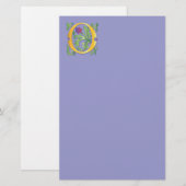 Papeterie Lettre O Monogramme Fleur de lis (Devant / Derrière)