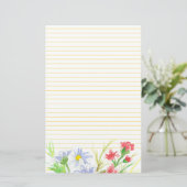 Papeterie Lettre papier à lettres de marguerite écriture aqu (Debout devant)