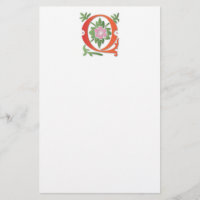 Lettre Q Monogramme Fleur de lis