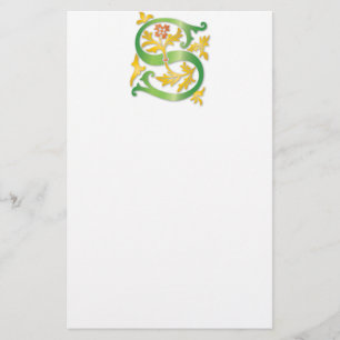 Papeterie Lettre S Monogram Fleur de lis