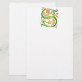 Papeterie Lettre S Monogram Fleur de lis (Devant / Derrière)