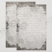 Papeterie Lettre vintage (Devant / Derrière)