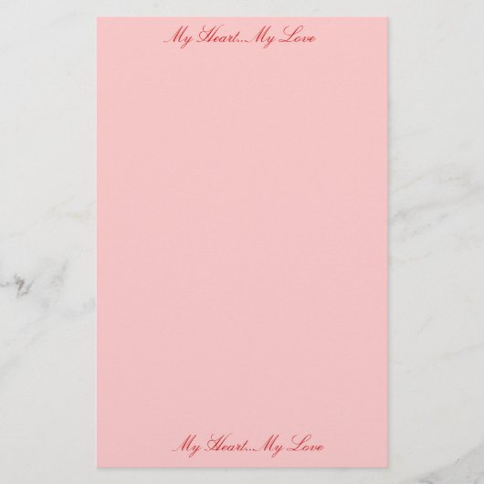 Papeterie Lettres d'amour (Devant)