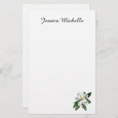 Papeterie Lettres Magnolia (Devant / Derrière)