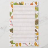 Papeterie Lettres Thanksgiving Feuilles Automne Couleurs Aut (Dos)