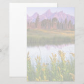 Papeterie Lever de soleil de Teton (Devant / Derrière)