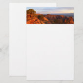 Papeterie Lever de soleil sur le sentier Grand View au monum (Devant / Derrière)