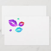 Papeterie Lèvres colorées (Devant / Derrière)