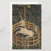 Papeterie Licorne en captivité (Devant / Derrière)