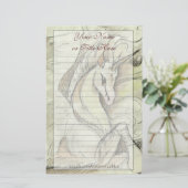 Papeterie Licorne esquissée stationnaire (Debout devant)