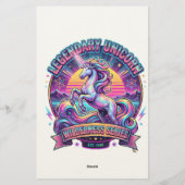 Papeterie Licorne Légendaire Double Face (Dos)