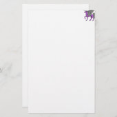 Papeterie Licorne pourpre d'Alicorn/Pegacorn/Winged (Devant / Derrière)