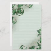 Papeterie Lierre Triskel rayé (Devant / Derrière)