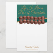 Papeterie Life Is Like a Box of Chocolates (Devant / Derrière)
