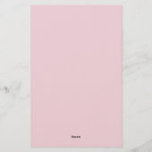Papeterie Light Pink Plain Attractive Stylish Business (Dos)