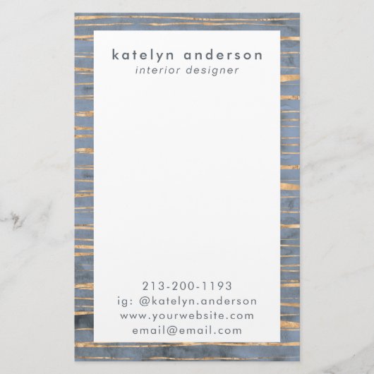 Papeterie Ligne d'or Messy | Périvent bleu | Professionnel (Devant)